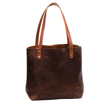 Leather Tote Bag, Honey / Classic / Oversized