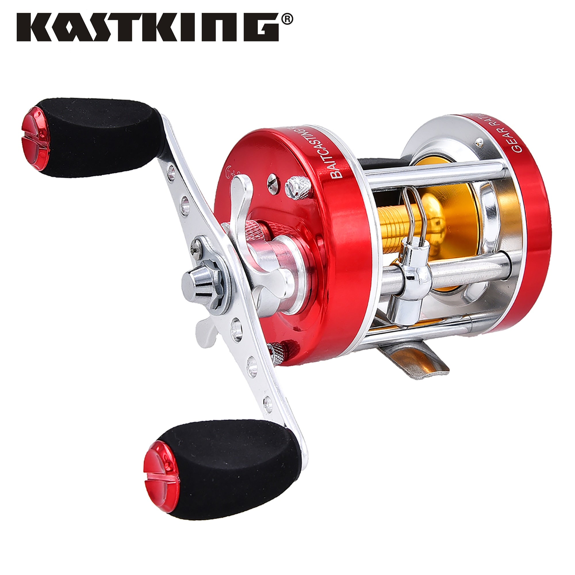 (g) - Kastking-carretilha de pesca, de metal, 6 + 1, Rolamentos esféricos, ultraleve, para água salgada