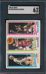 1980-81 Topps Basketball #6 Bird/Erving/Johnson SGC 6 EX/NM #7235444