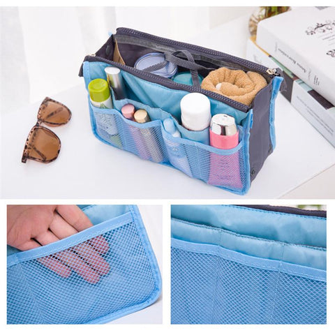 Handbag/Briefcase Insert Organizer (L) Blue