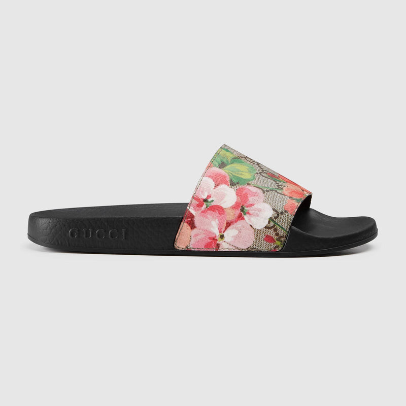 gucci gg blooms supreme slide sandal