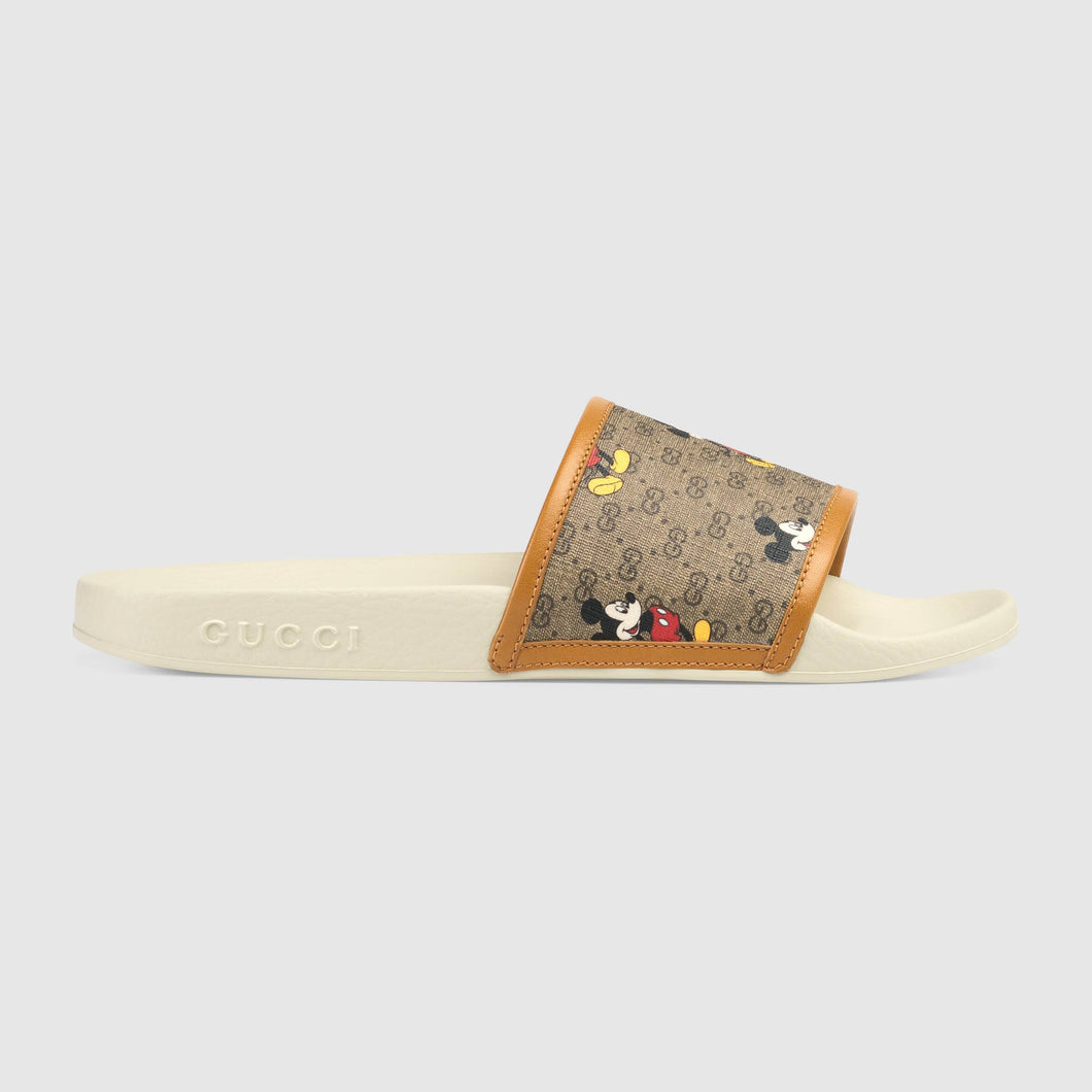  Gucci  GG x Disney Mickey  Mouse  print slides Haim Place