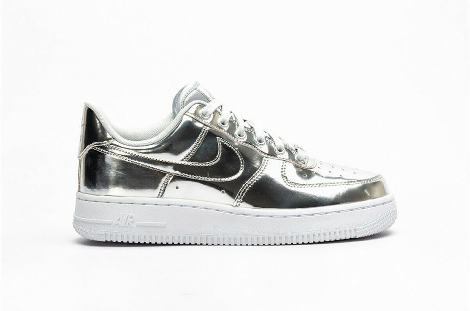 air force 1 white and silver