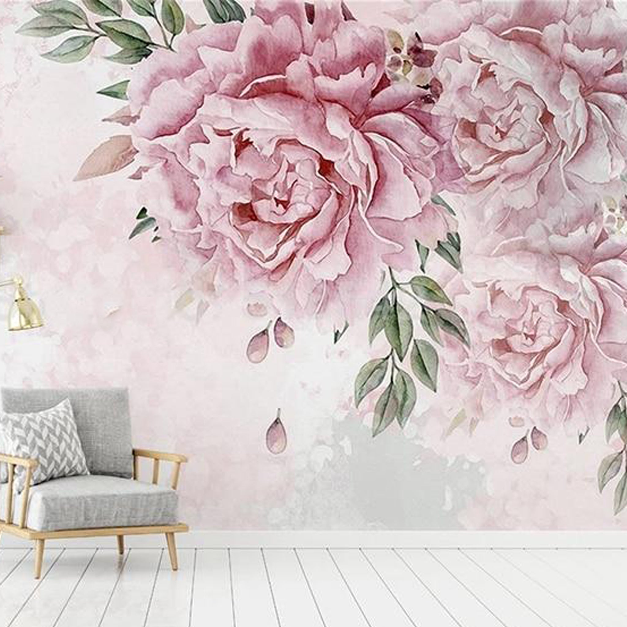 vintage pink roses wallpaper