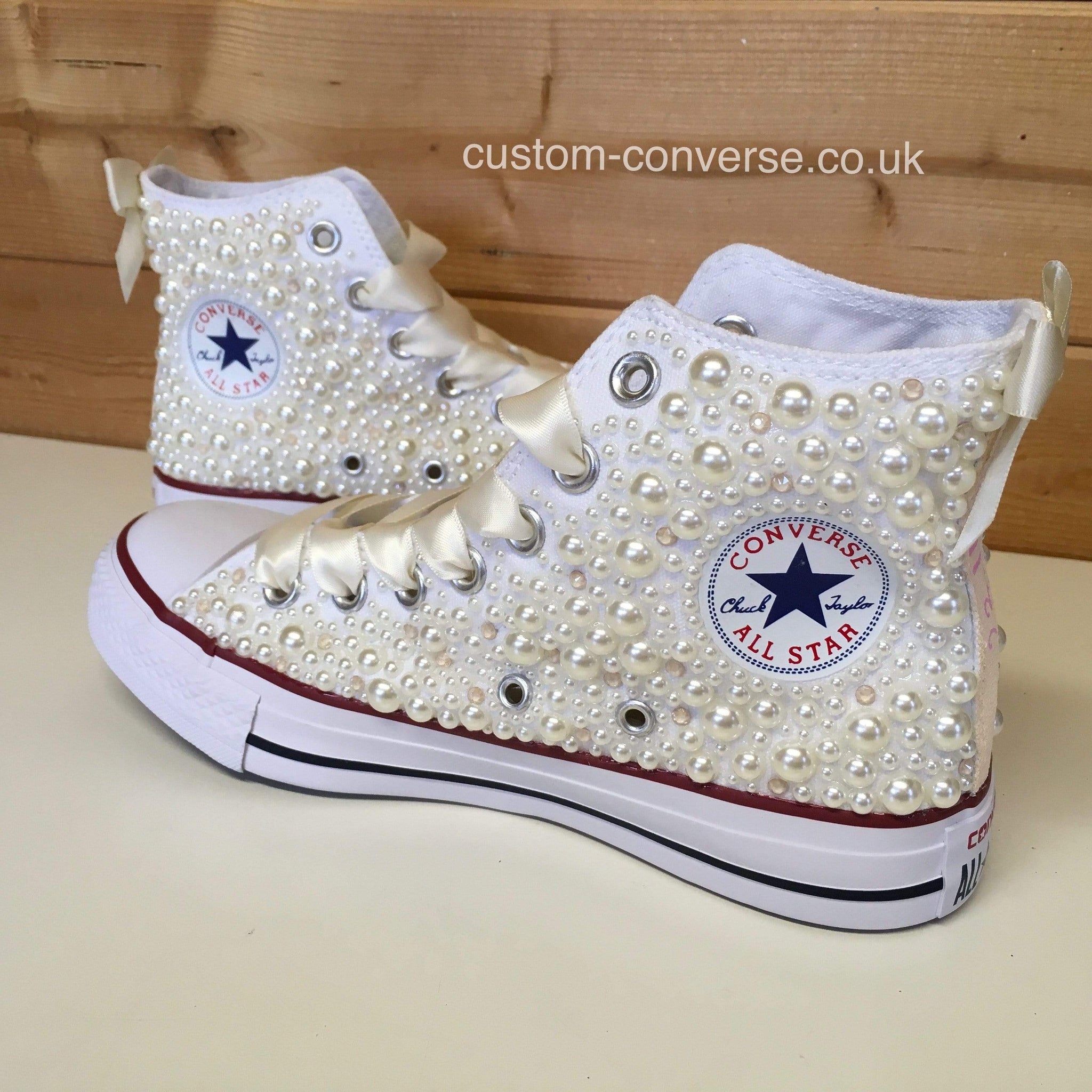 pearl covered converse