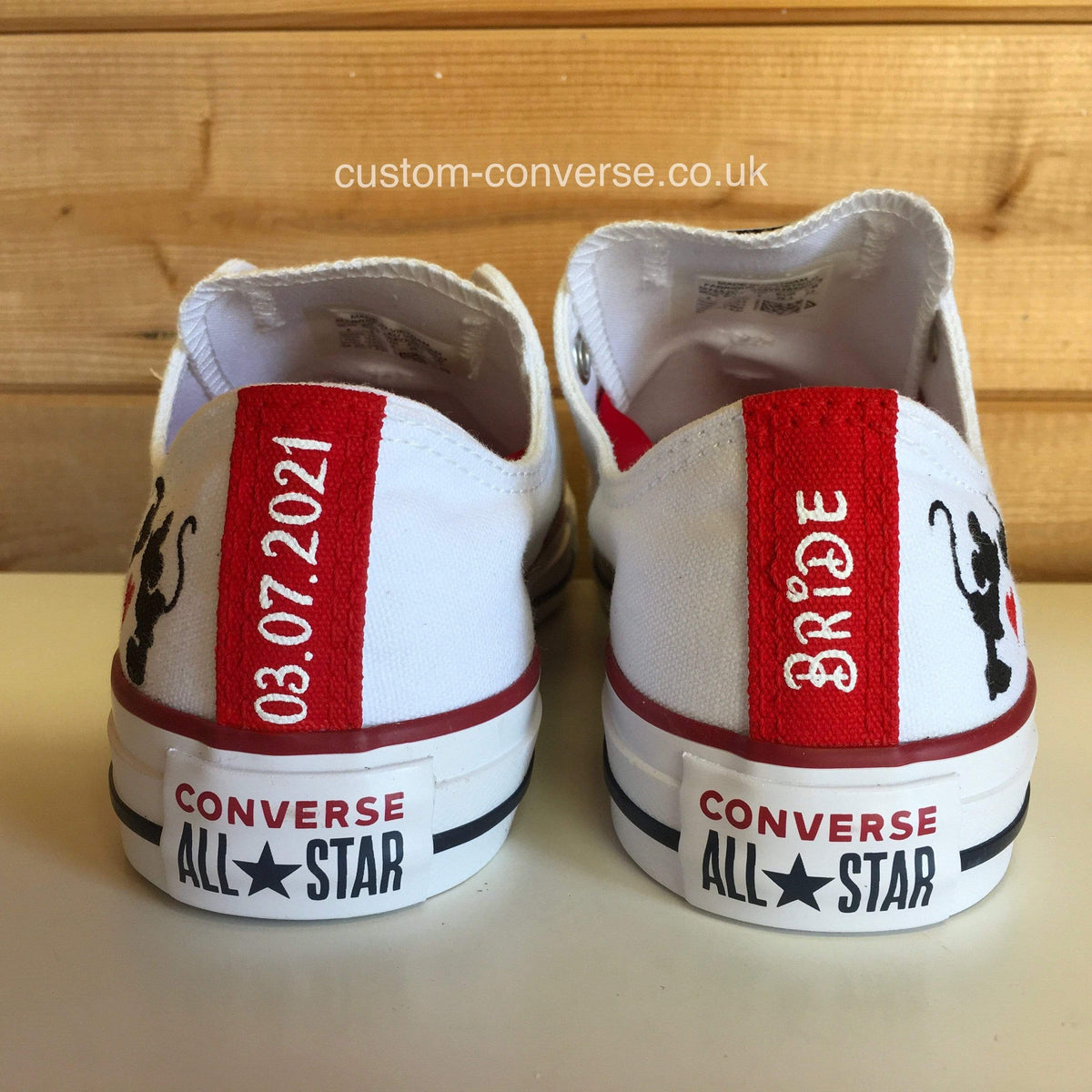 Minnie Heart Mickey Silhouette | Custom Converse Ltd.