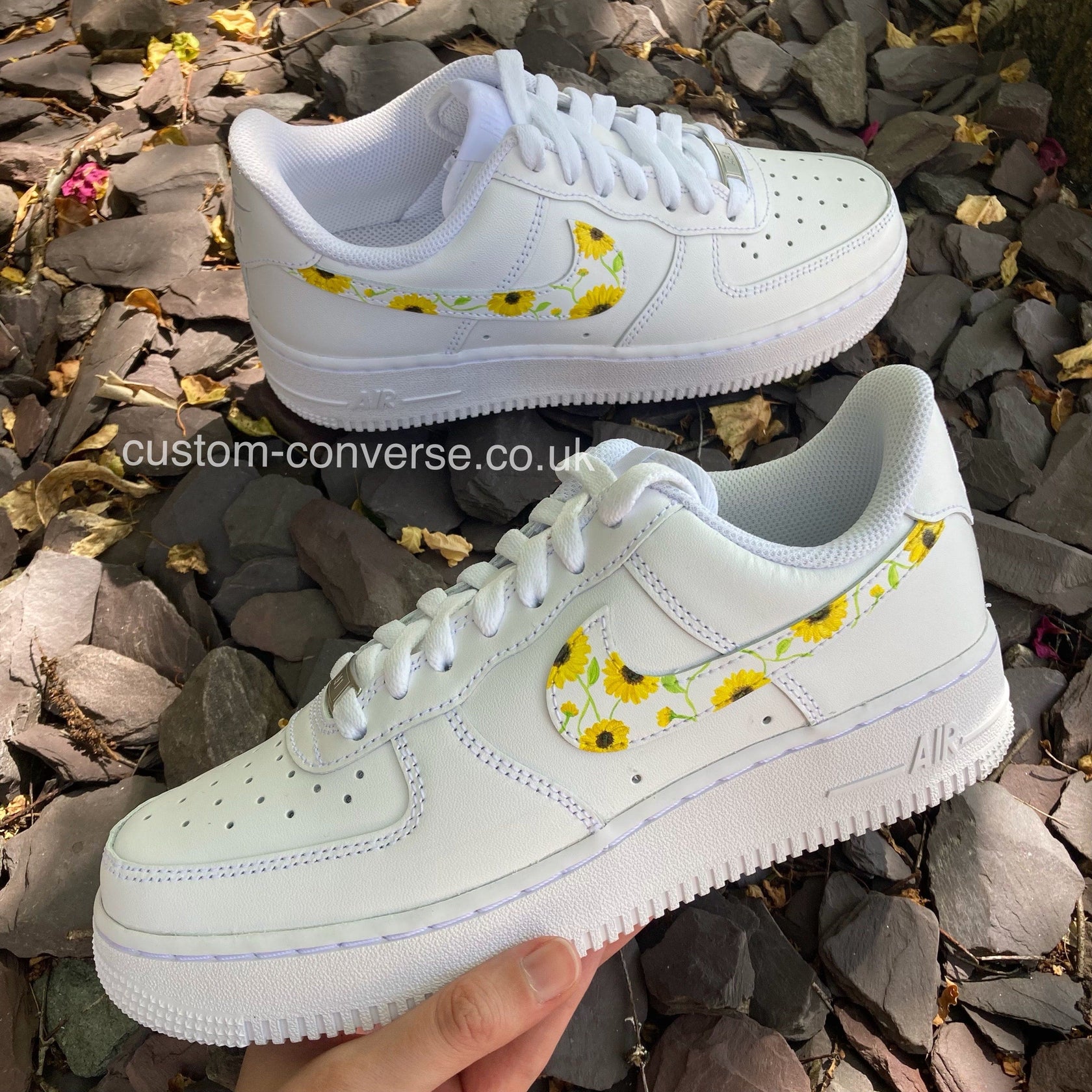 Sunflower Swoosh Custom Nike| Custom Converse Ltd