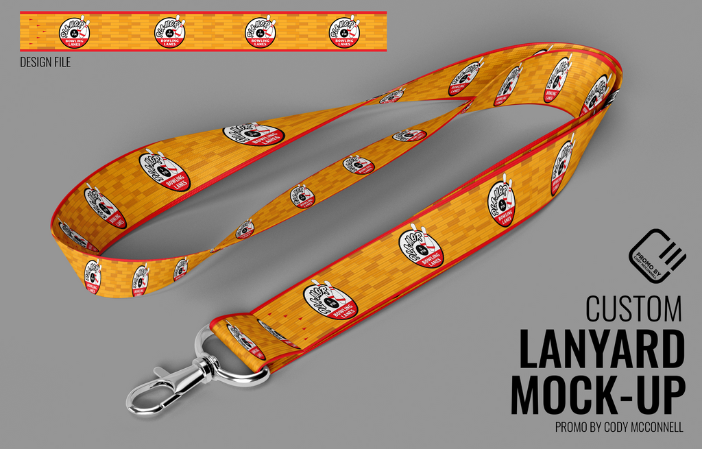 Custom Business Promotional Lanyards for a Bowling Alley company