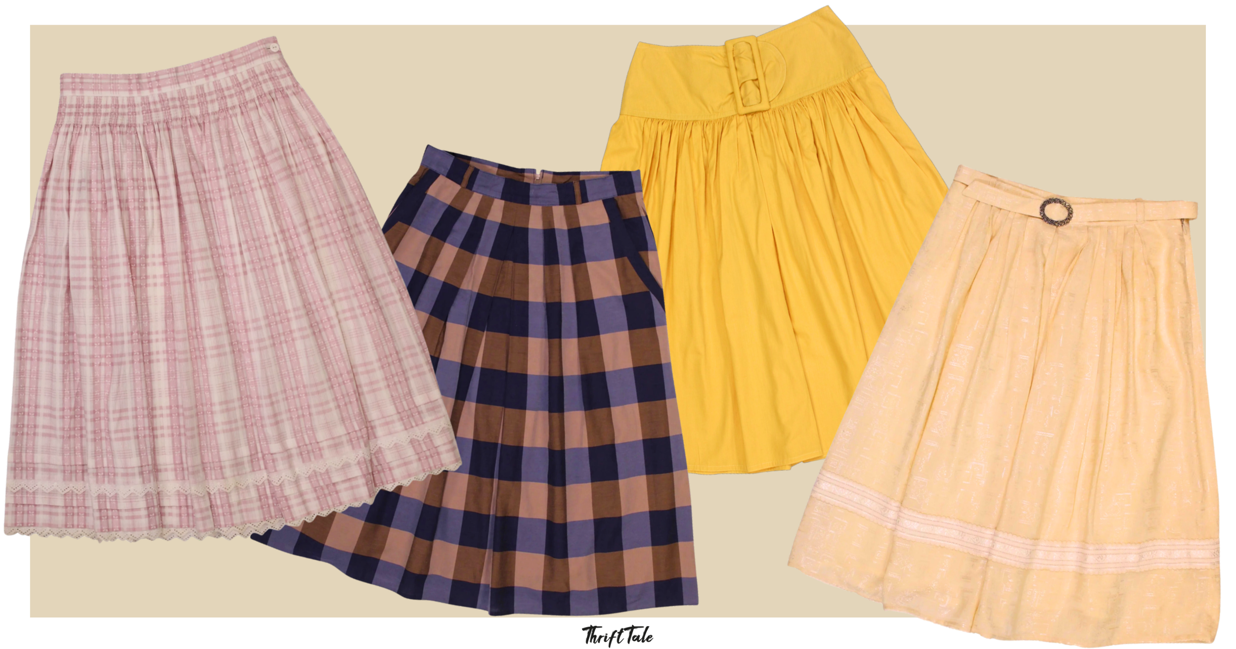 80s does 50s retro circle skirts