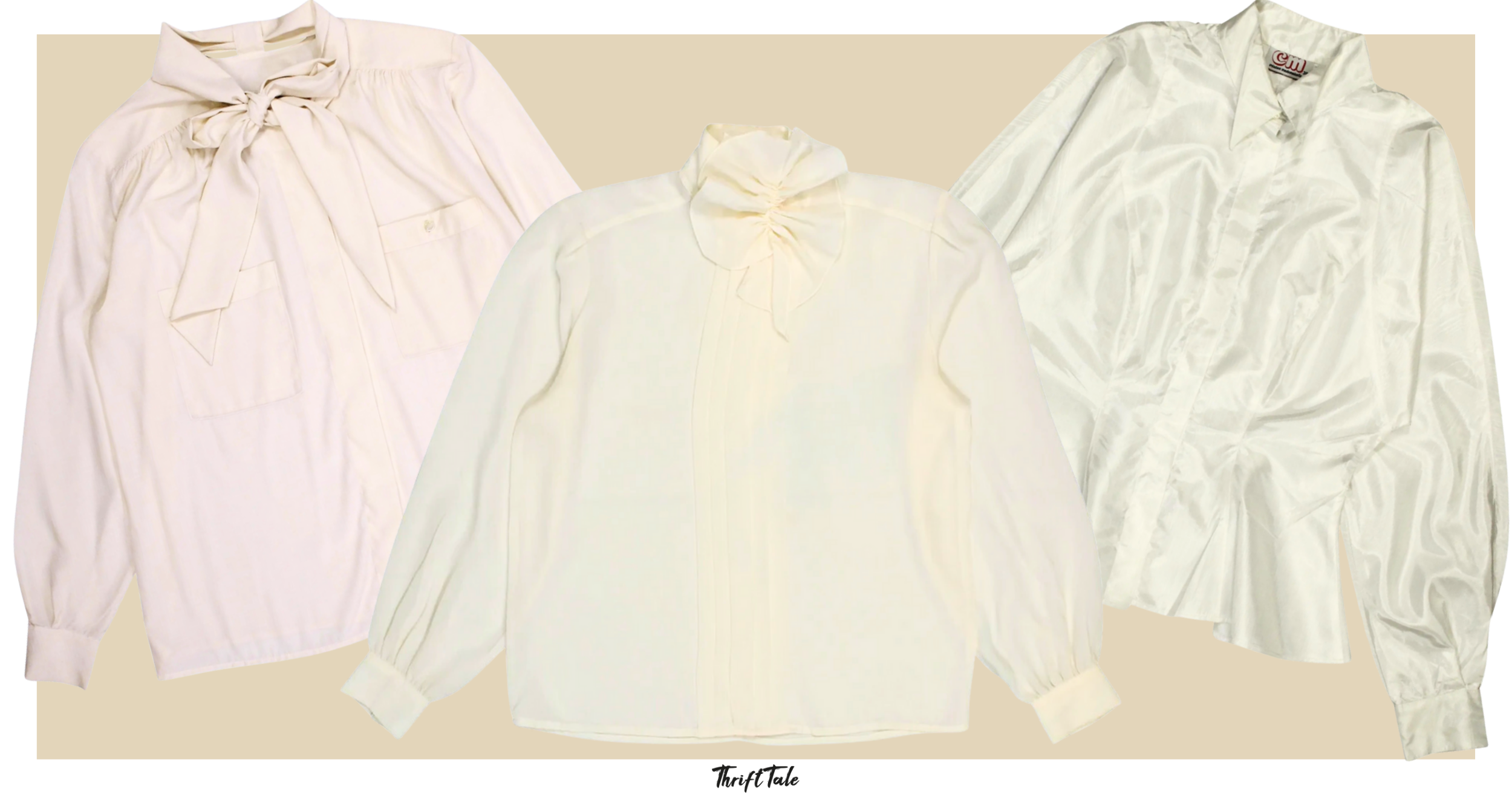 80s New Romantics white blouses