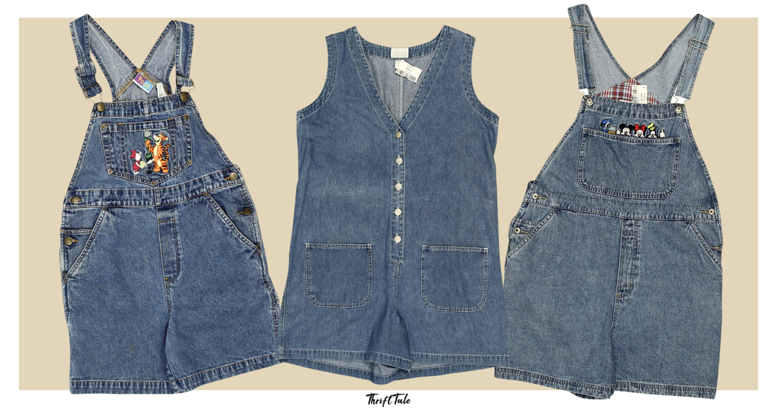 90s denim dungarees