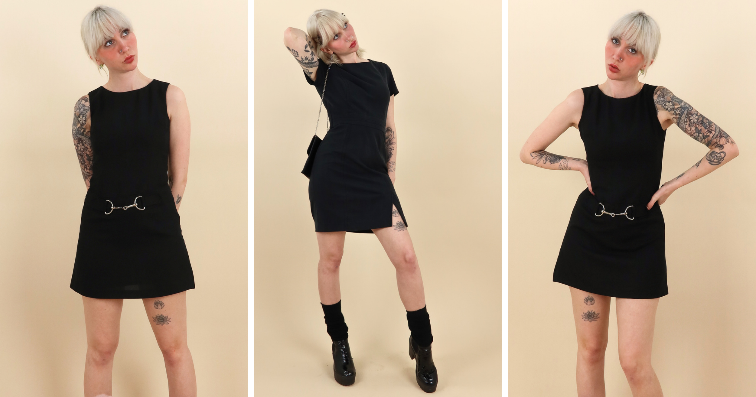 90s little black dress outfits