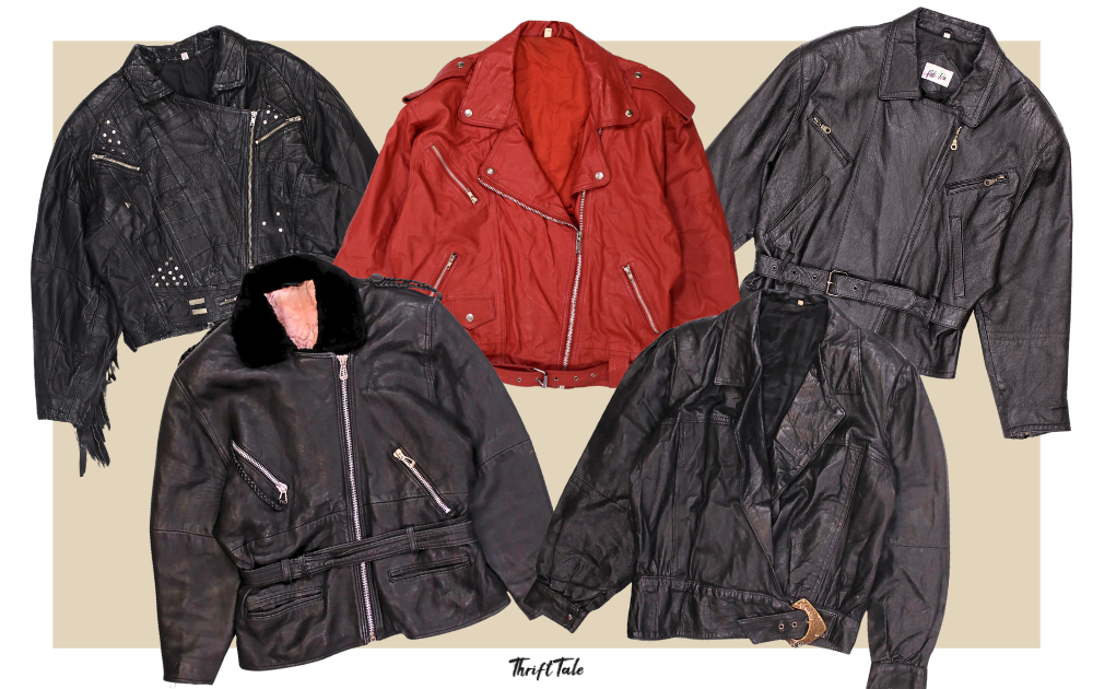 Vintage leather biker jackets