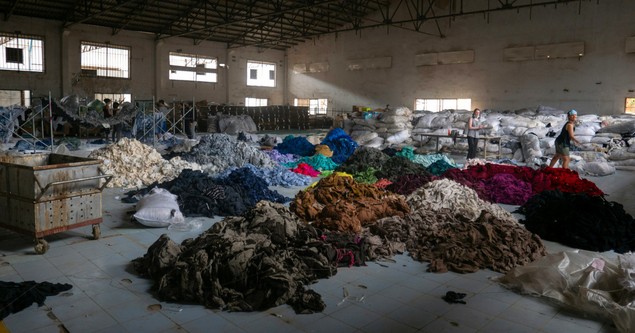 sorting fast fashion waste for recycling