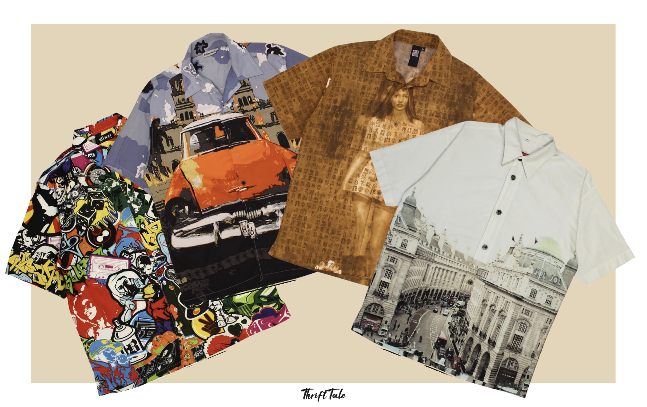 Men's Y2K loud printed shirts