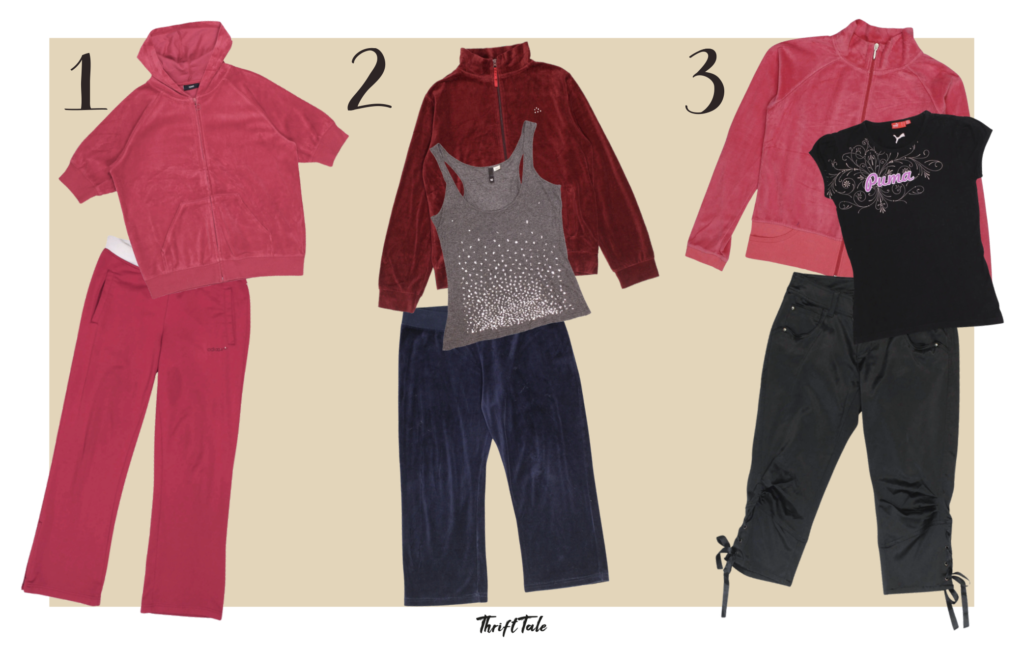 Y2K velour tracksuit outfits