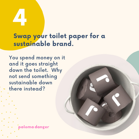 Swap toilet paper for eco friendly versions