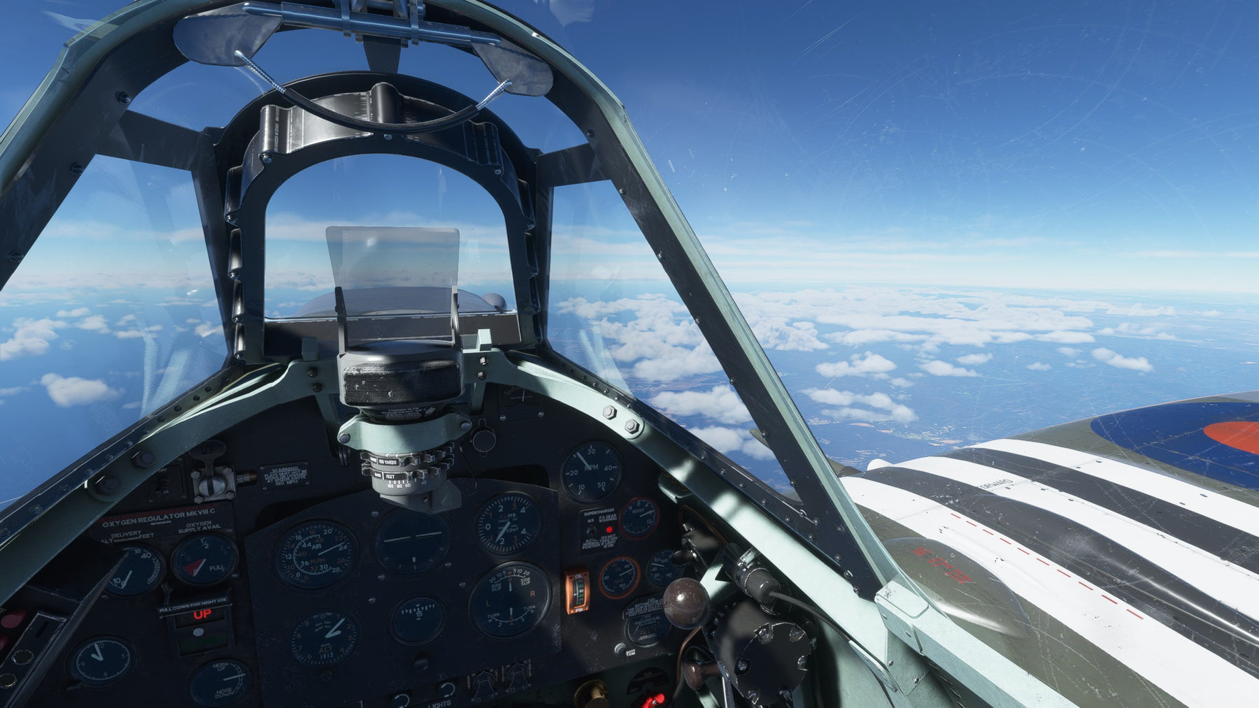 spitfire cockpit simulator