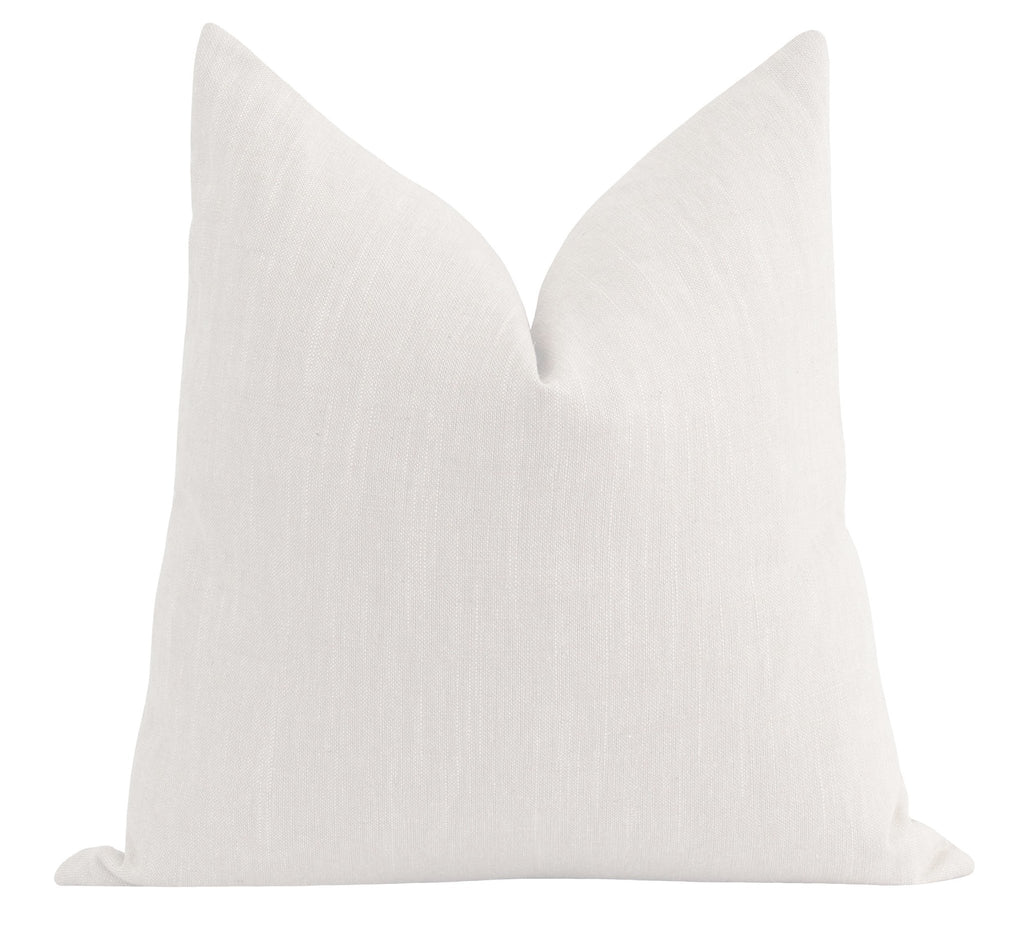 Solid Plain White | Throw Pillow