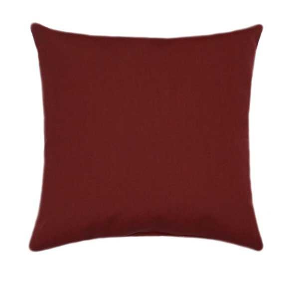 red sunbrella pillows