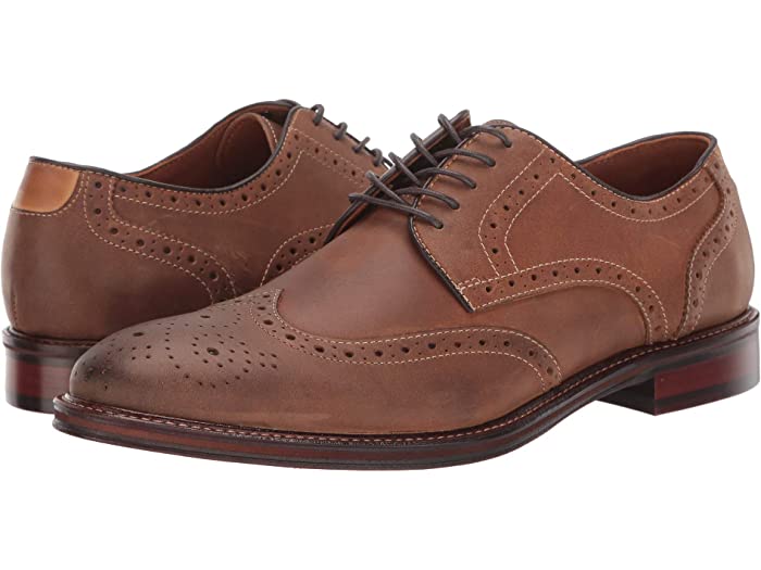 JOHNSTON \u0026 MURPHY TAN WARNER WINGTIP 