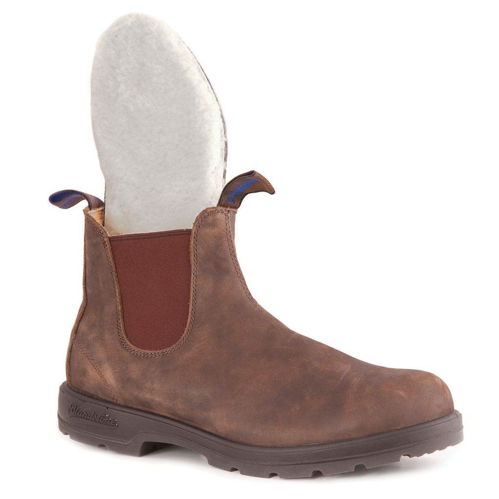 blundstone pebbled brown