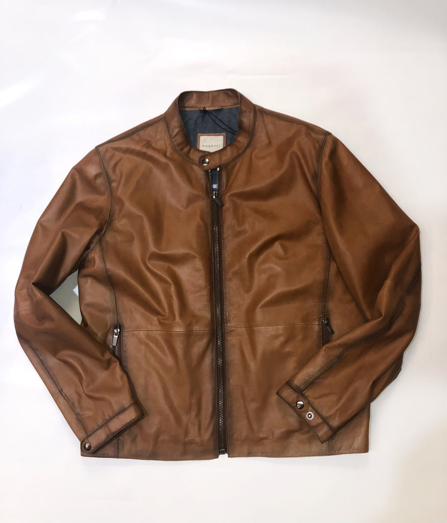 Bugatti - Cognac Leather Jacket – Reg Wilkinson's Men's Wear