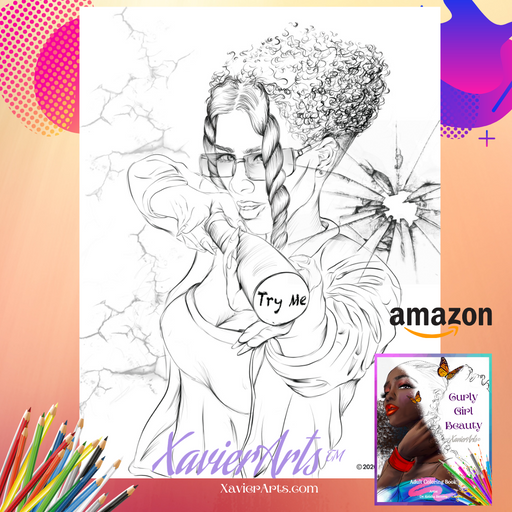 Women in Luxury & Self Care Set of 10 Coloring Pages Instant Download 
