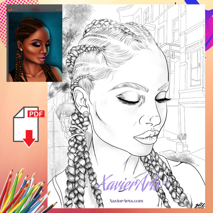 black art black girl coloring pages