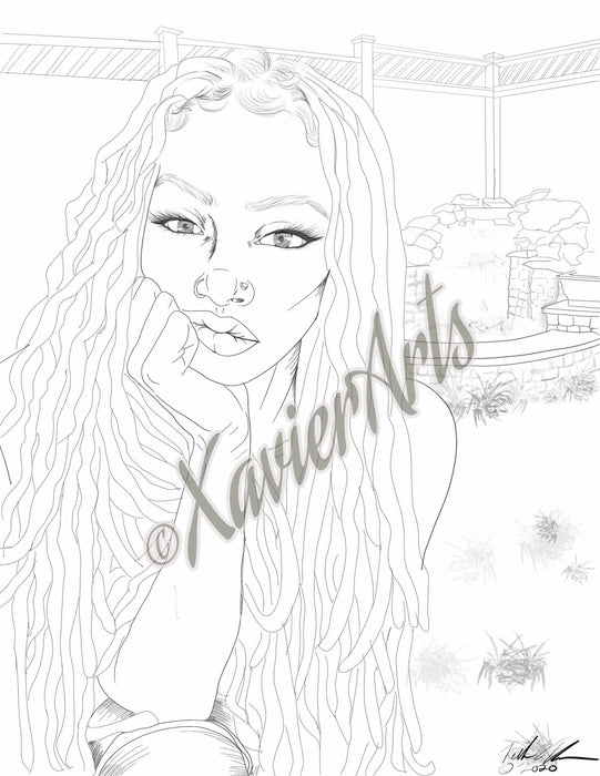 Download Beautiful Black Women Printable Coloring Book Xavierarts