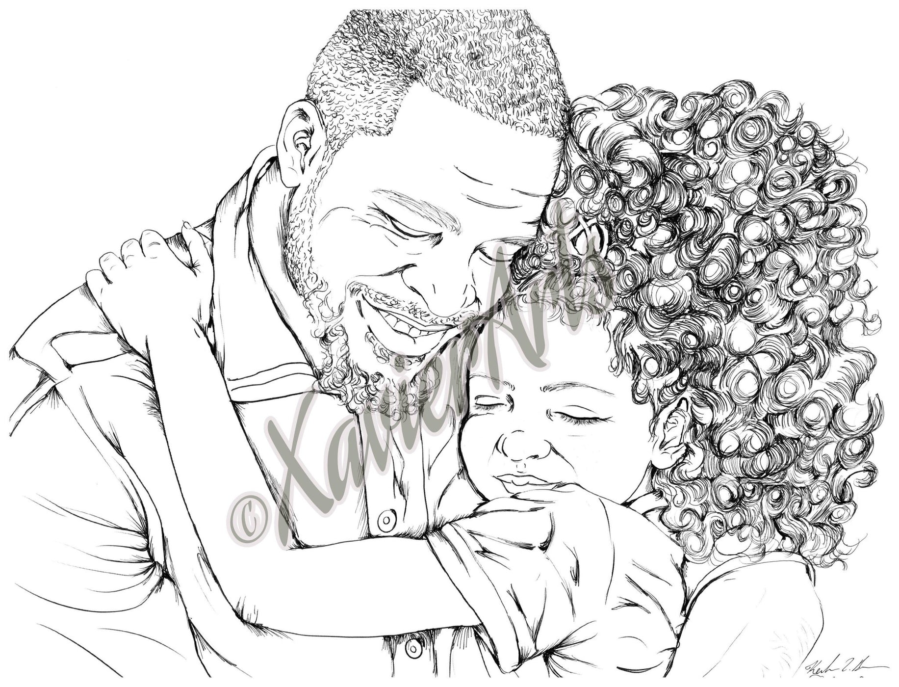 african-american-coloring-sheet-featuring-black-men-and-their-daughte-xavierarts