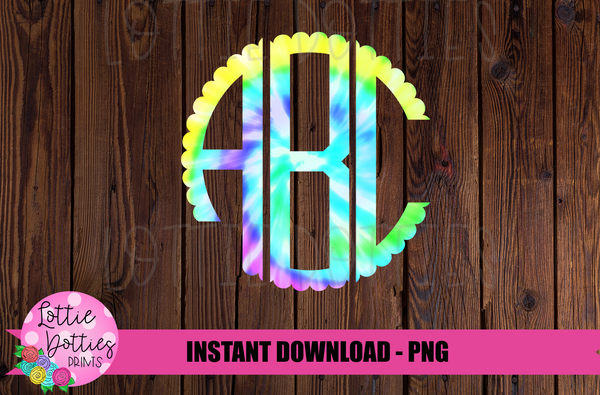 tie die alphabet clipart