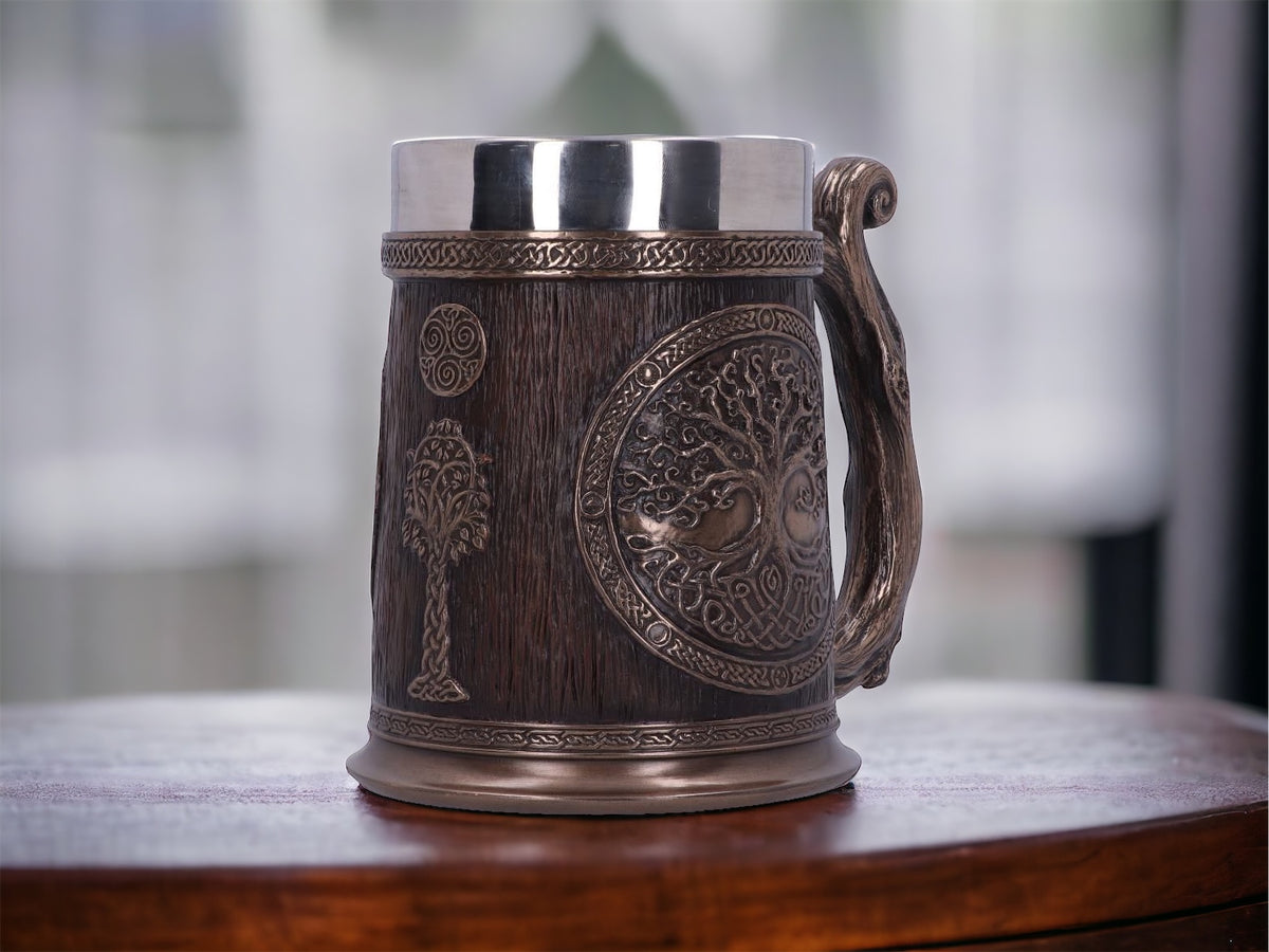 Viking Yggdrasil Tree Of Life Norse Tankard Mug Beer Stein 20oz / 600ml