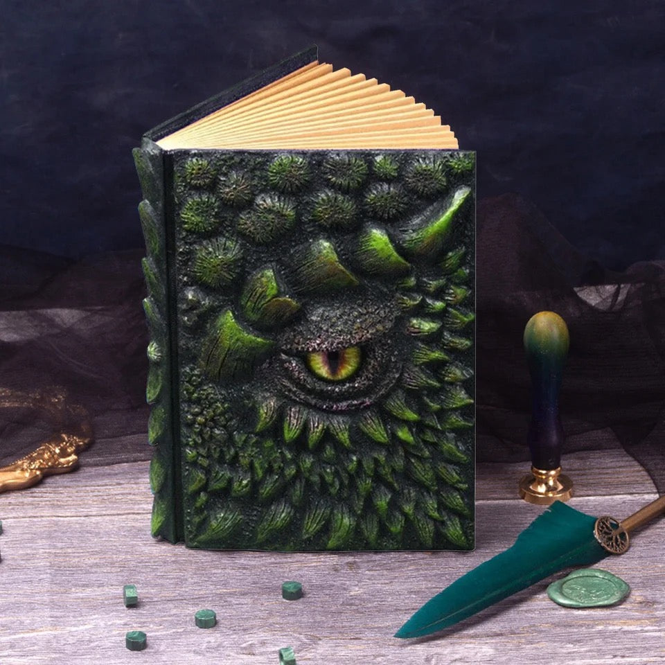 Dragon Eye Notebook 3D Embossed A5 | Dnd Journal | Sketchbook | Diary