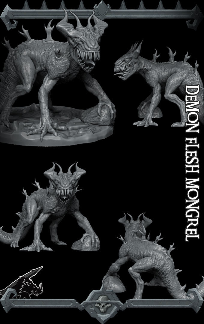 DEMON FLESH MONGREL - Miniature -All Sizes | Dungeons and Dragons | Pathfinder | War Gaming