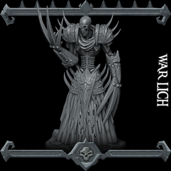 WAR LICH - Miniature | All Sizes | Dungeons and Dragons | Pathfinder | War Gaming