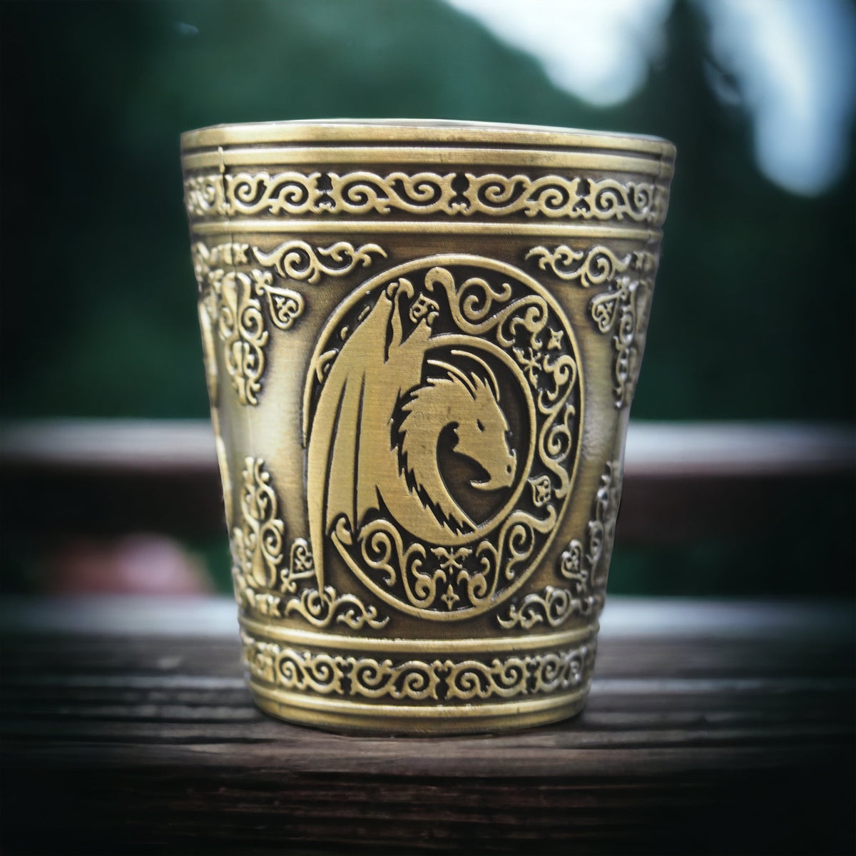 Dungeons and Dragons Themed Metal Shot Glasses (Set of 2)