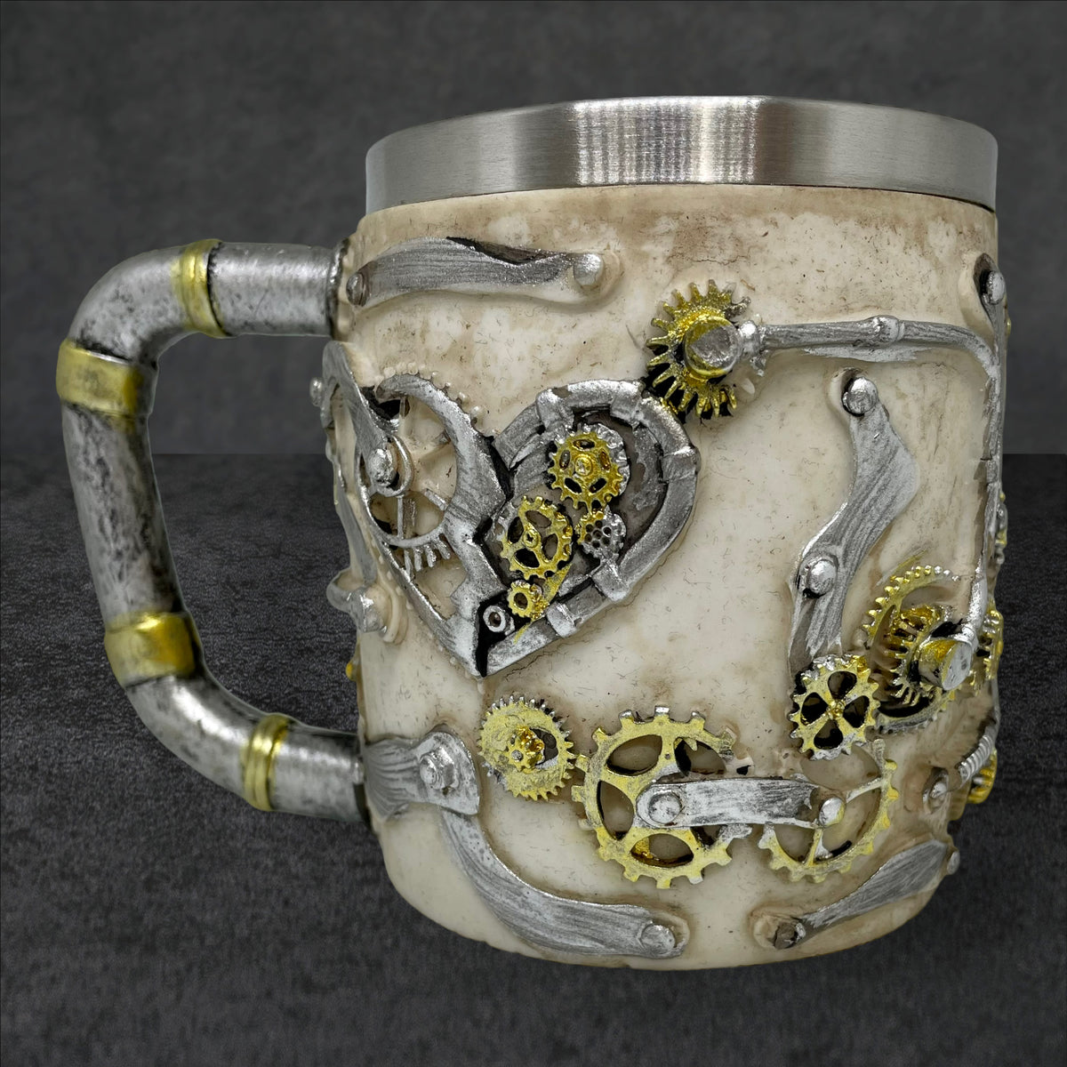 Skull Mug Steampunk Coffee Cup 14oz / 400ml