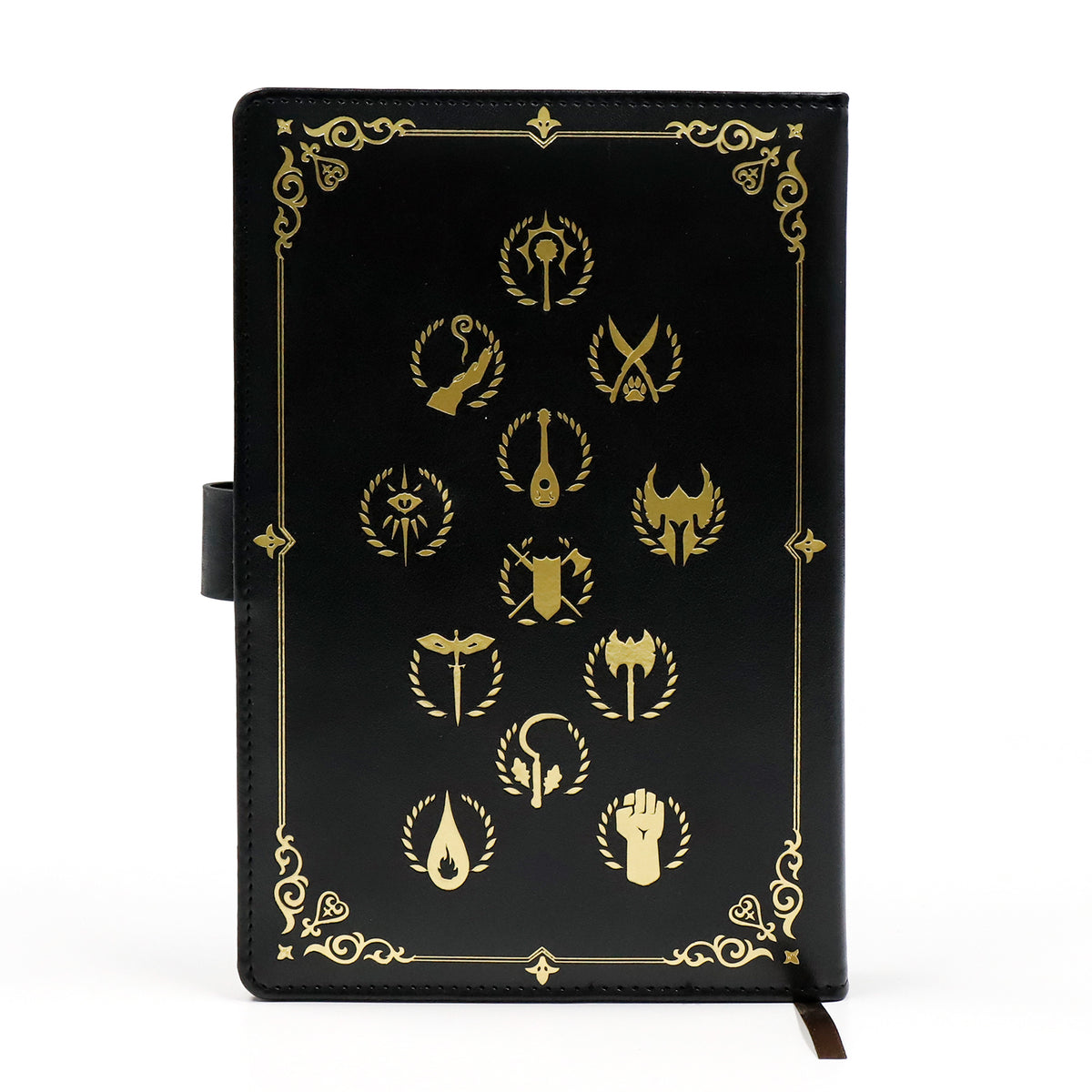 Dungeon Master A5 Vintage PU Leather Combination Lock Notebook (Black)