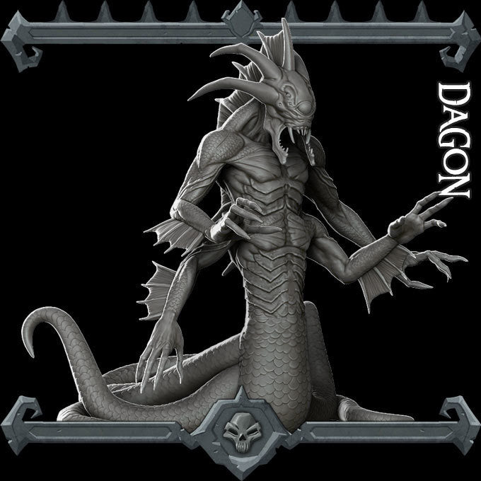 Dagon - EPIC Sized Statue | Dungeons and dragons | Cthulhu Mythos| Pathfinder | War Gaming