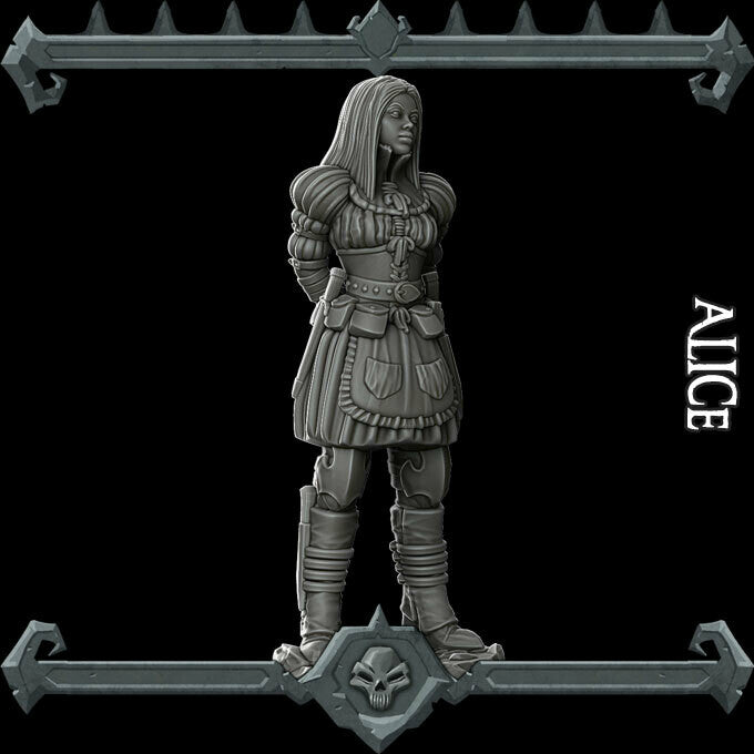 ALICE - Miniature | All Sizes | Dungeons and Dragons | Pathfinder | War Gaming