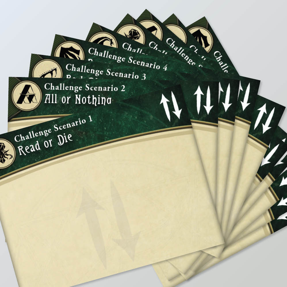 Challenge Scenarios 1-5 Arkham Horror LCG Deck Box Dividers