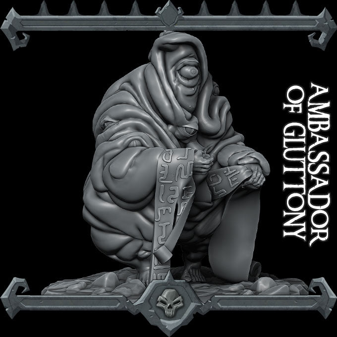 Ambassador of Gluttony - Miniature -All Sizes | Dungeons and Dragons | Pathfinder | War Gaming