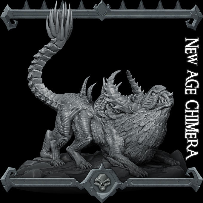 NEW AGE CHIMERA- Miniature | Dungeons and dragons | Cthulhu | Pathfinder | War Gaming