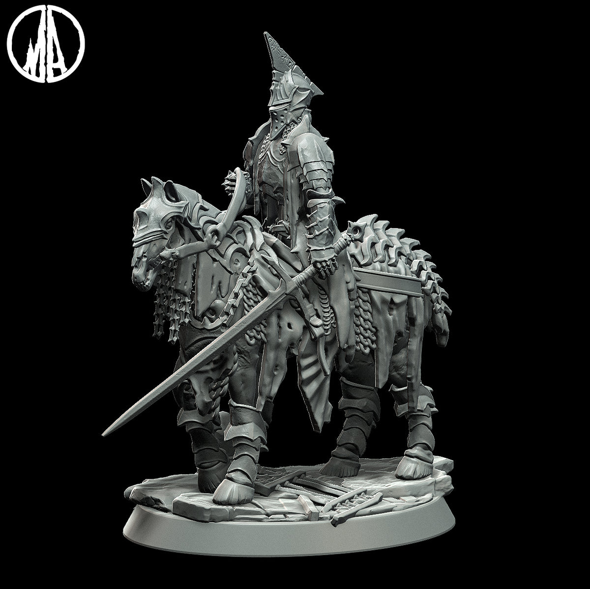 Black Rider | 32mm Scale Resin Model | From the Lost Souls Collection