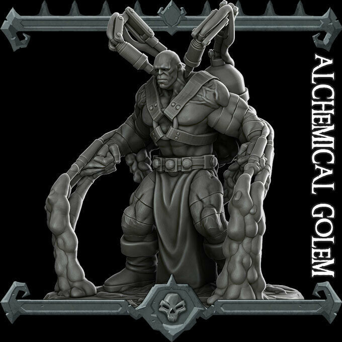 ALCHEMICAL GOLEM - Miniature | All Sizes | Dungeons and Dragons | Pathfinder | War Gaming