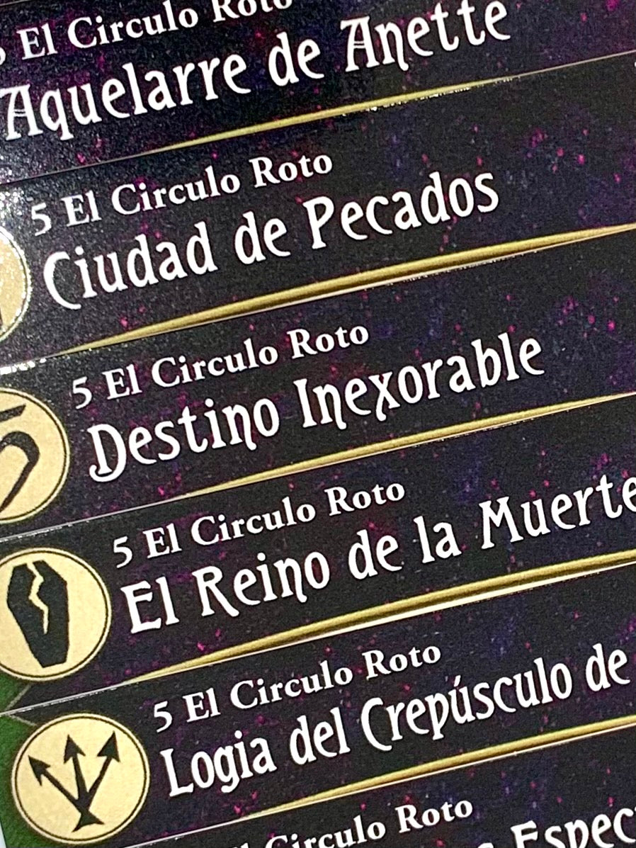 El Circulo Roto Arkham Horror El Juego de Cartas - Separadores- Española !