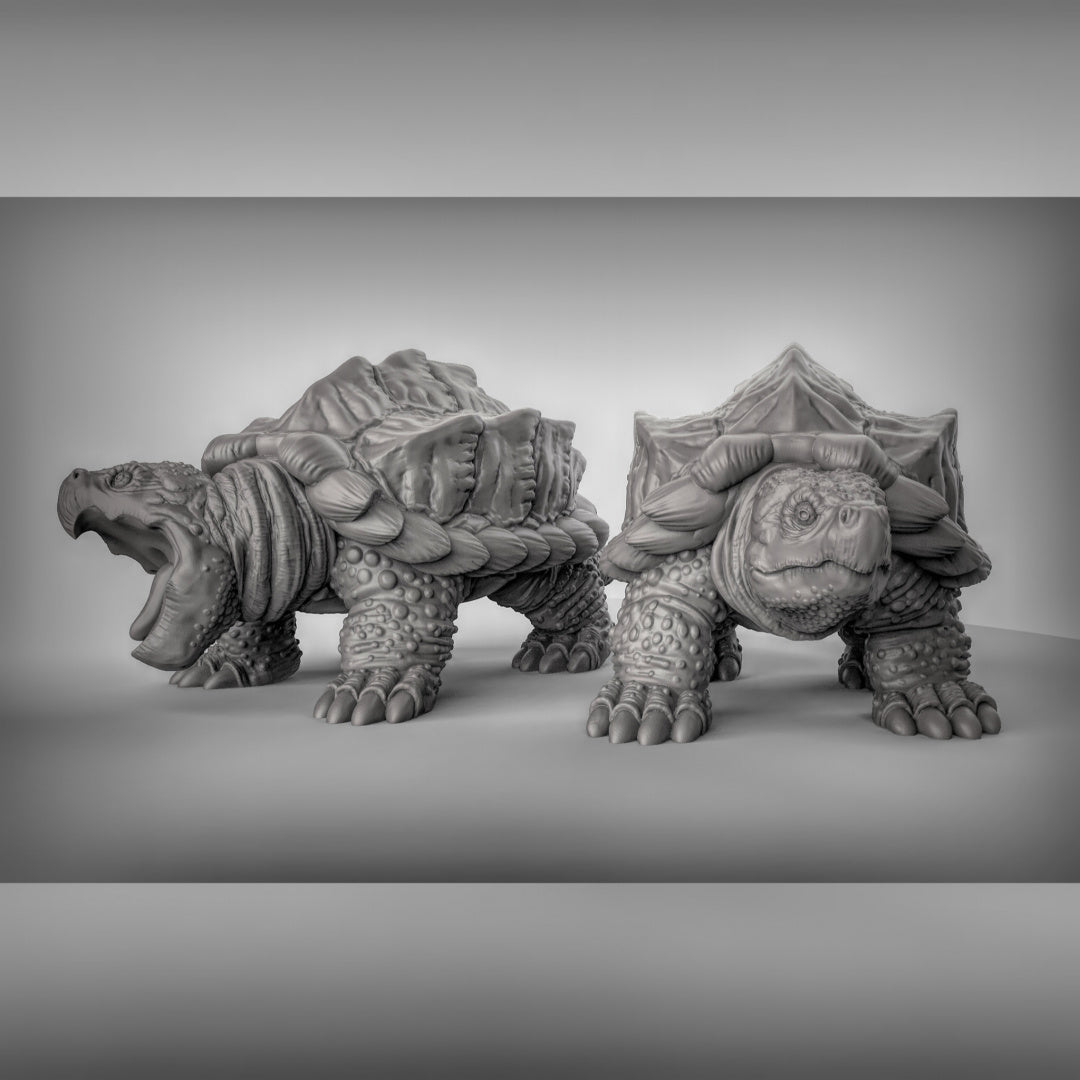 Giant Snapping Turtles Resin Miniature for DnD | Tabletop Gaming