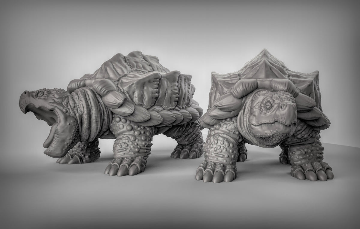 Giant Snapping Turtles Resin Miniature for DnD | Tabletop Gaming