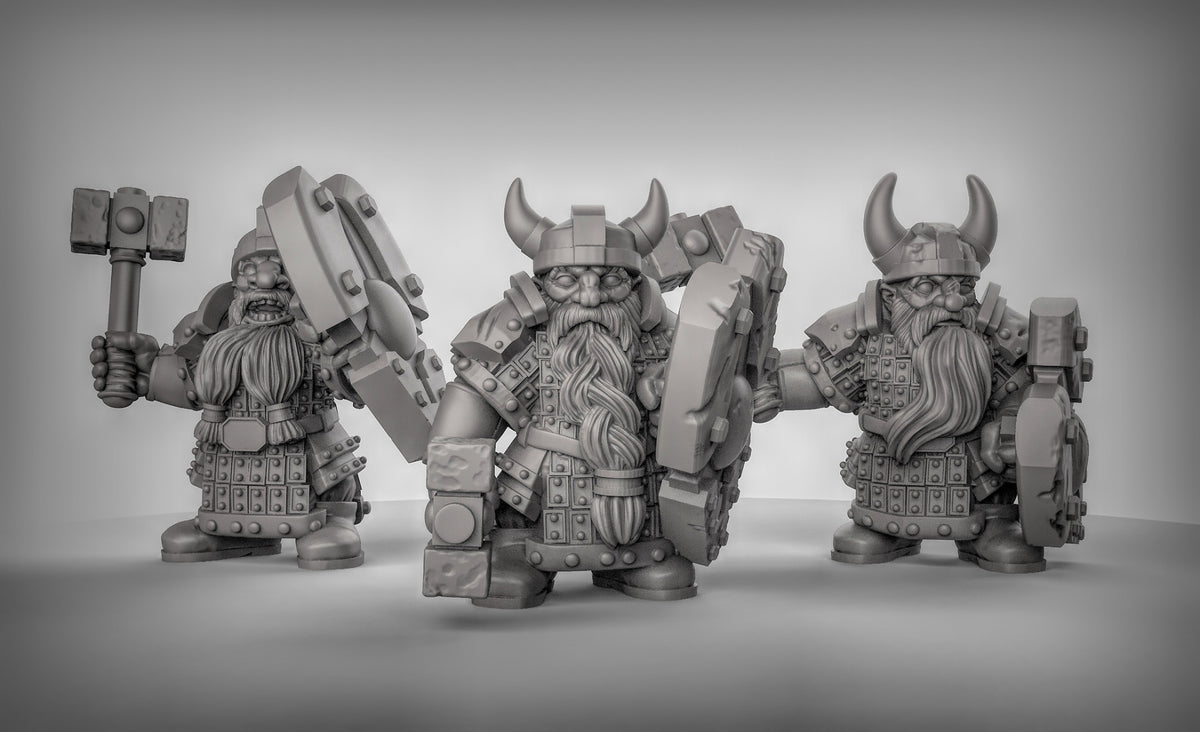 Armoured Dwarves Resin Miniature for DnD | Tabletop Gaming